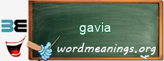 WordMeaning blackboard for gavia